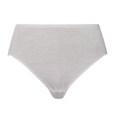 Celeste Wool And Silk Lace Trim Full Briefs | Silver Vapor 70819-2652
